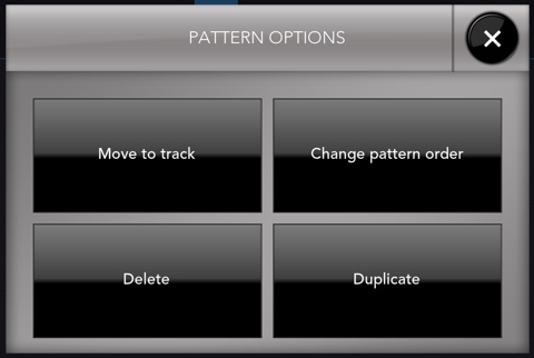 Move Pattern panel